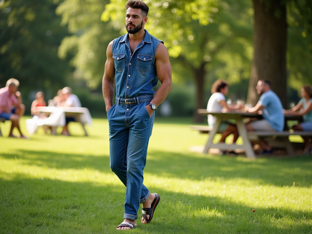 amann | Cum să alegi o salopetă din denim pentru un look casual