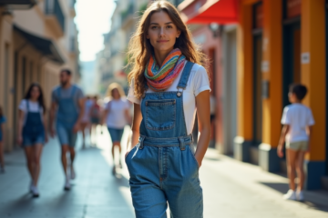 amann | Cum să alegi o salopetă din denim pentru un look casual